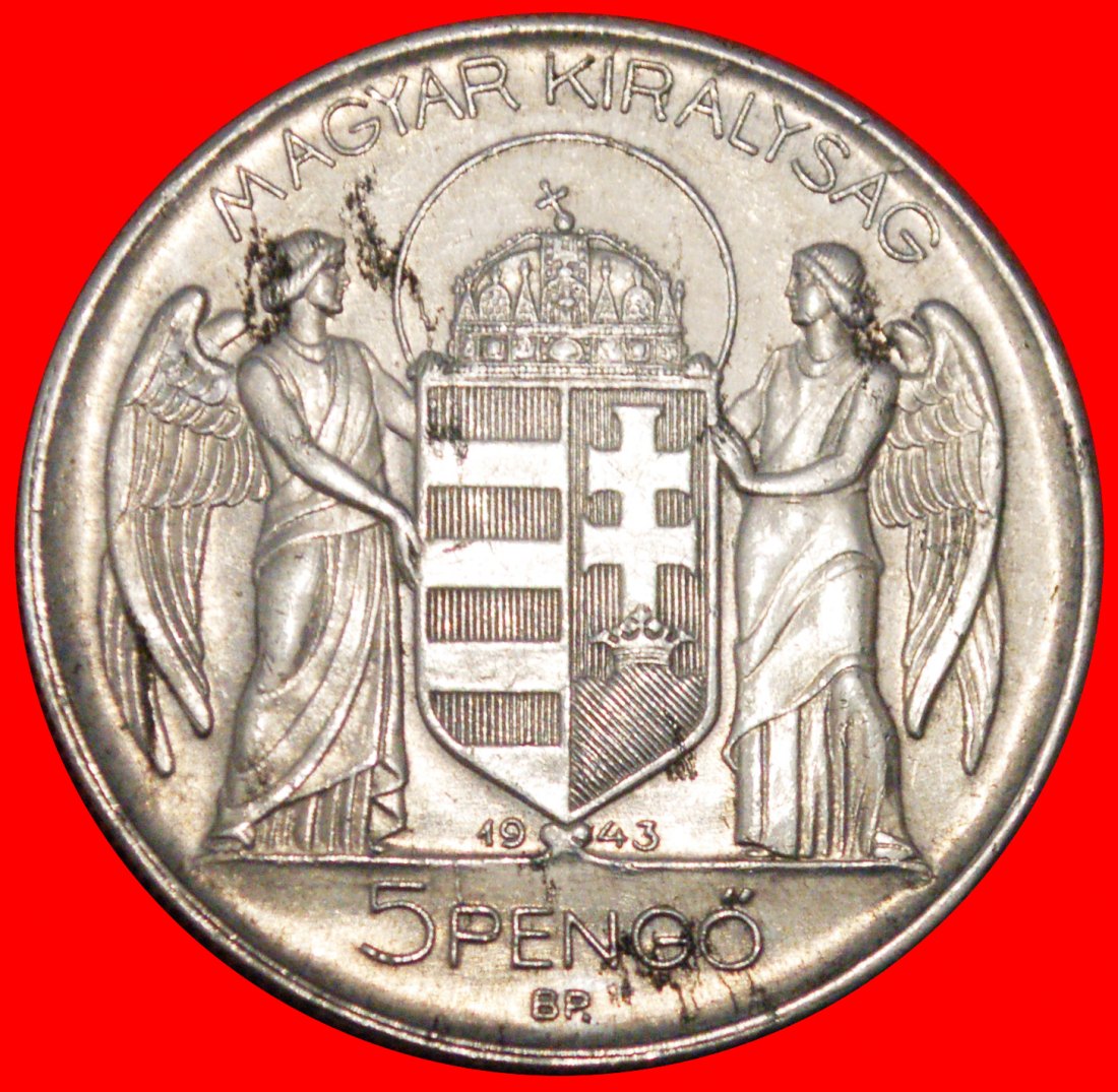  * STEPHANSKRONE: UNGARN ★ 5 PENGÖ 1868-1943! Miklos Horthy (1920-1944) ★OHNE VORBEHALT!   