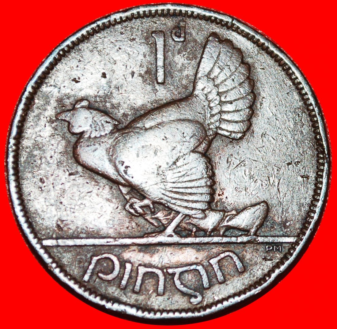 * GREAT BRITAIN (1928-1937): IRELAND ★ 1 PENNY 1935 HEN & 4 CHICKS! ★LOW START ★ NO RESERVE!