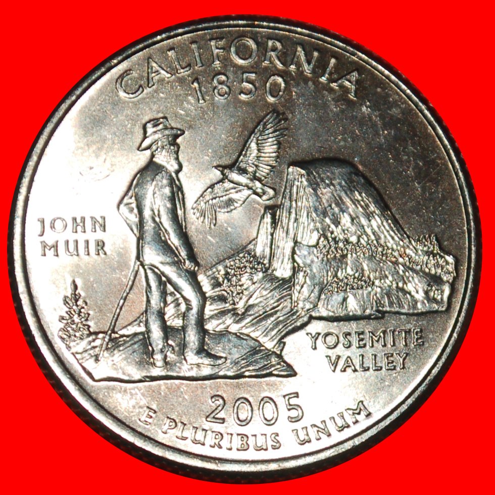 * VOGEL 1850: USA ★ 1/4 DOLLAR 2005P MUIR (1838-1914)! STG! WASHINGTON (1789-1797)!★OHNE VORBEHALT!