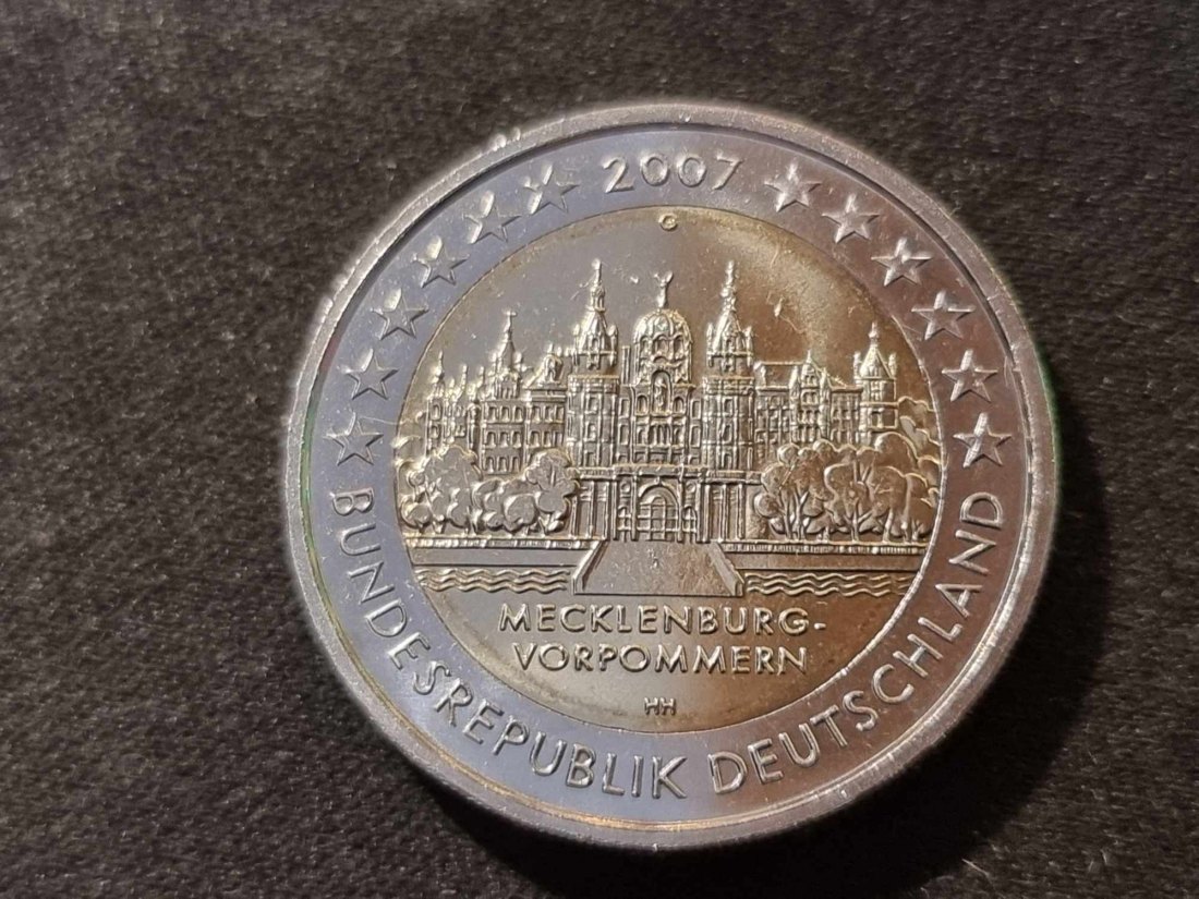  Deutschland 2 Euro 2007 G STG - Schweriner Schloss   