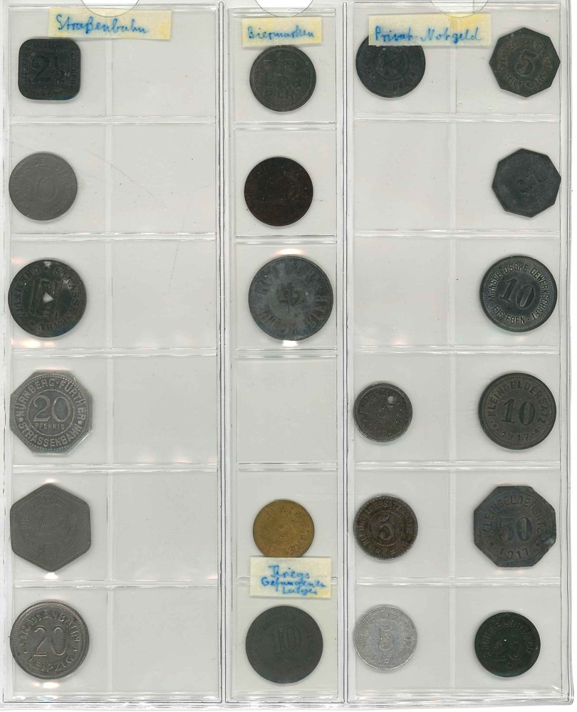  Lot Marken/ Notgeld; 21 Stück   
