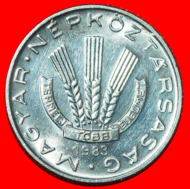 * COMMUNIST WHEAT: HUNGARY ★ 20 FILLERS 1983 FAO RARE UNC MINT LUSTRE!★LOW START ★ NO RESERVE!
