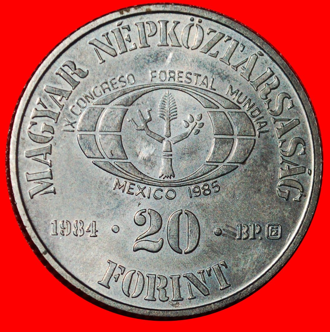  * MEXIKO FORSTWIRTSCHAFT 1985: UNGARN ★ 20 FORINT 1984 SELTEN STG STEMPELGLANZ!★OHNE VORBEHALT!   