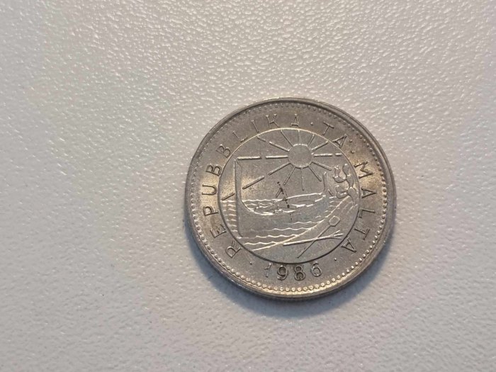  Malta 5 Cents 1986 Umlauf   
