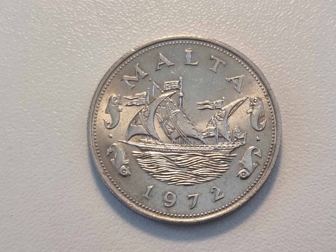  Malta 10 Cents 1972 STG   