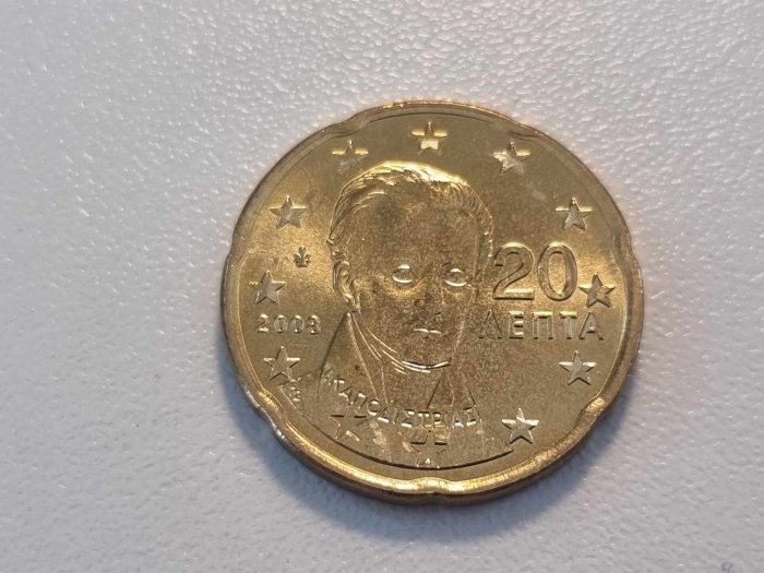  Griechenland 20 Cent 2008 STG   