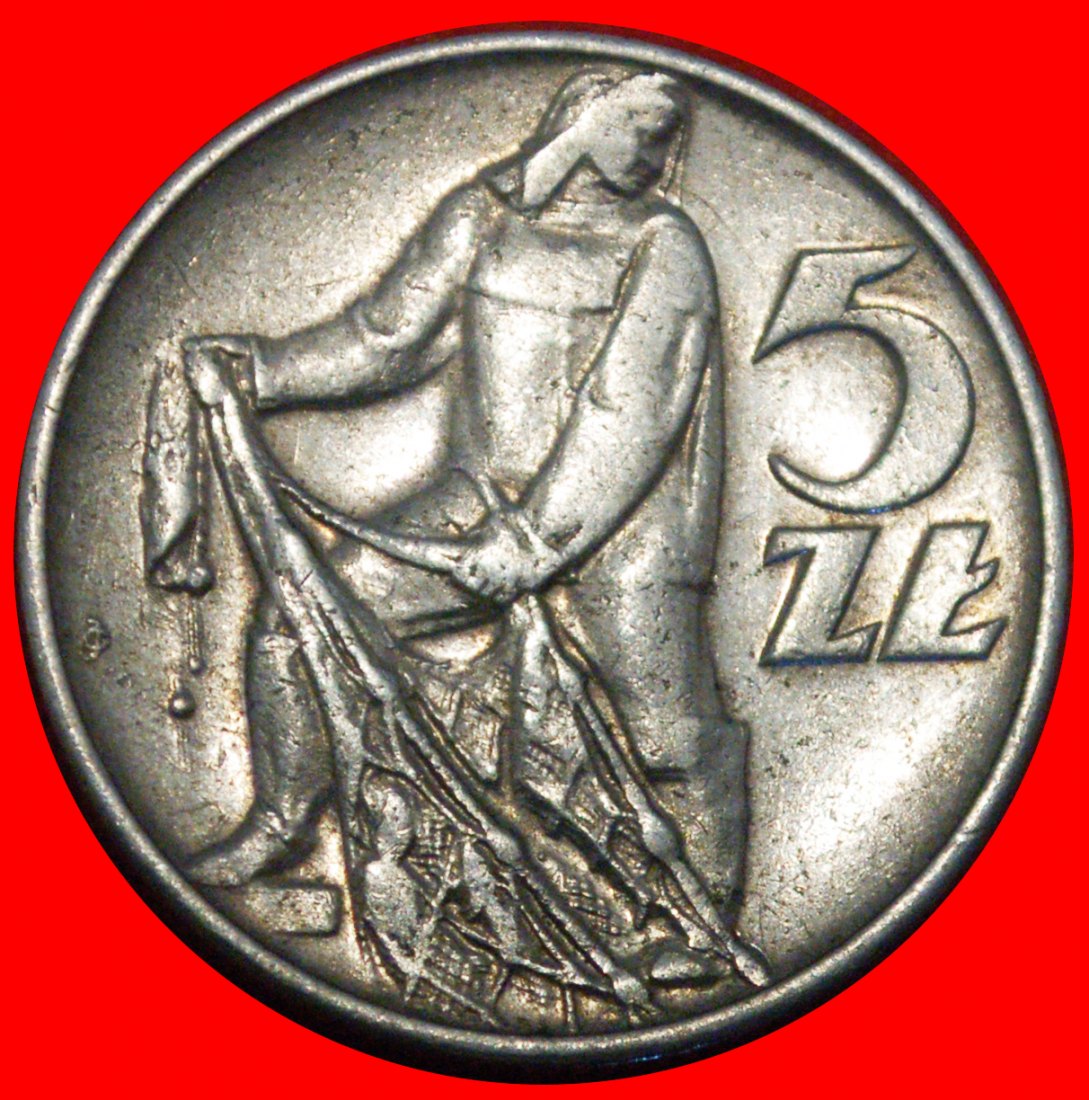  * SOZIALISTISCHE FISCHER (1958-1974): POLEN ★ 5 ZLOTY 1971 SELTEN!★OHNE VORBEHALT   