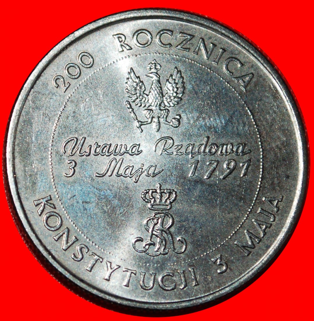  * INFLATION: POLEN★10000 ZLOTY 1791 1991STG STEMPELGLANZ! STANIOSLAUS II. (1764-1795)★OHNE VORBEHALT   