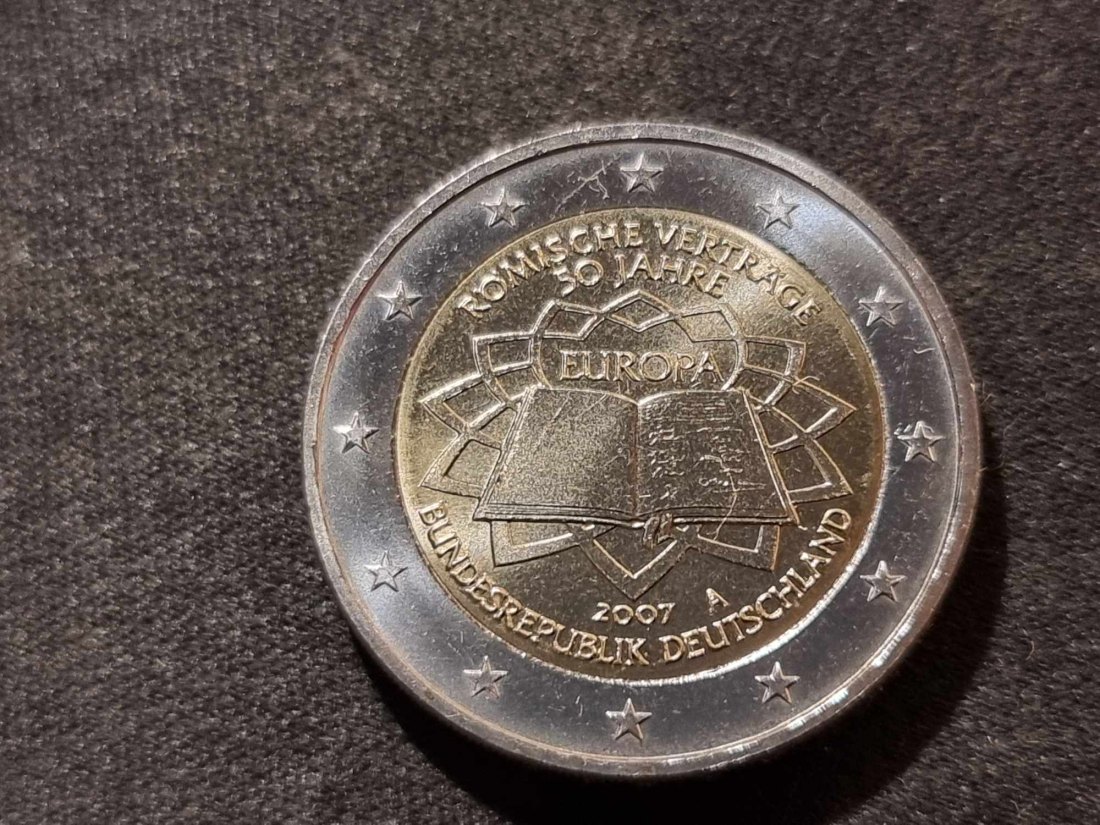  Deutschland 2 Euro 2007 - Römischer Staatsvertrag A STG   
