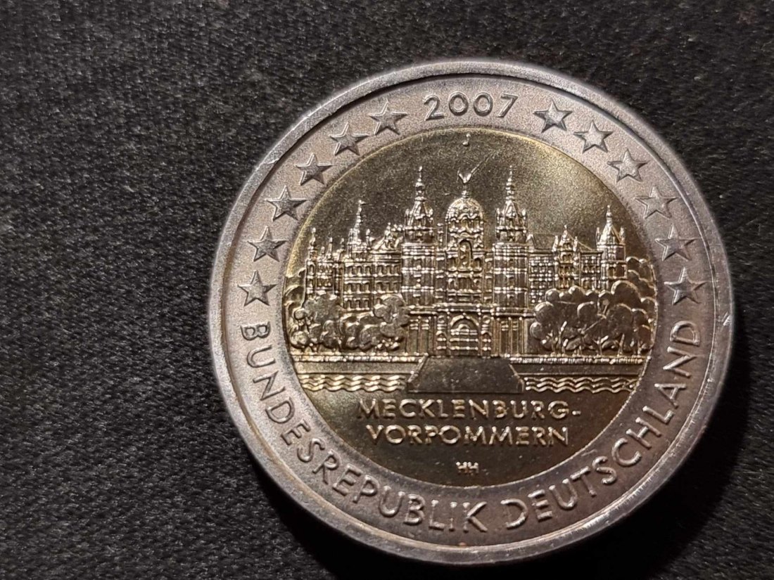  Deutschland 2 Euro 2007 - Schweriner Schloss J STG   