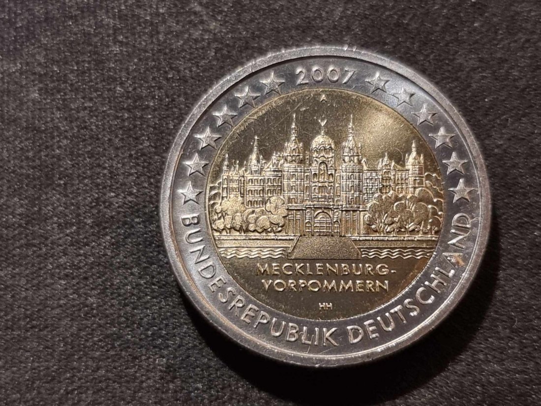  Deutschland 2 Euro 2007 - Schweriner Schloss A STG   