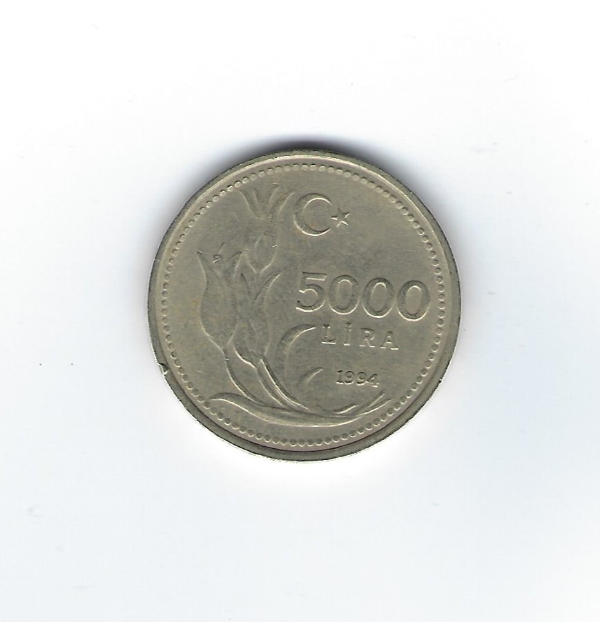  Türkei 5000 Lira 1994   