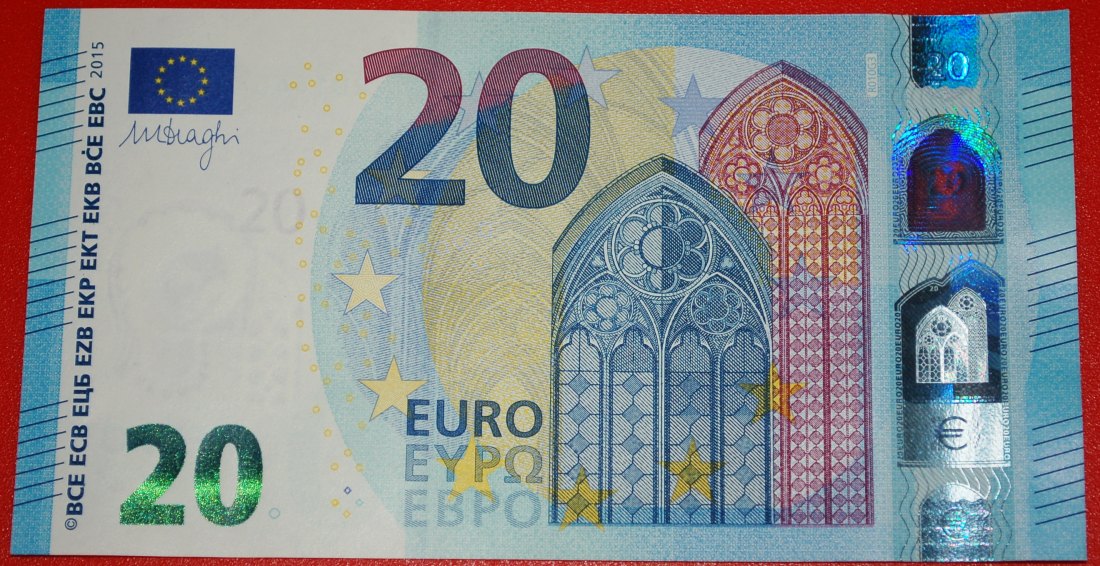 Ⰶ NEW EUROPE TYPE for russia (USSR): GERMANY ★ 20 EURO 2015 PREFIX RB R010G3★LOW START ★ NO RESERVE!