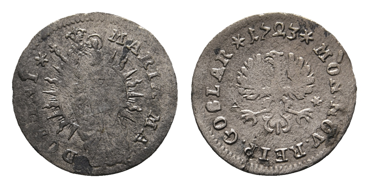  Goslar; Kleinmünze 1723   
