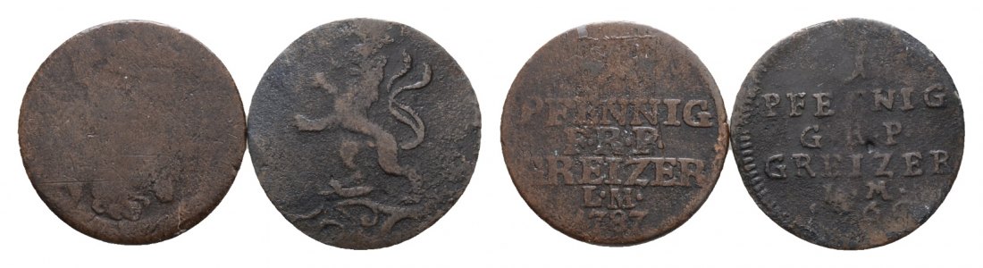  Reuß; 2 Kleinmünzen   