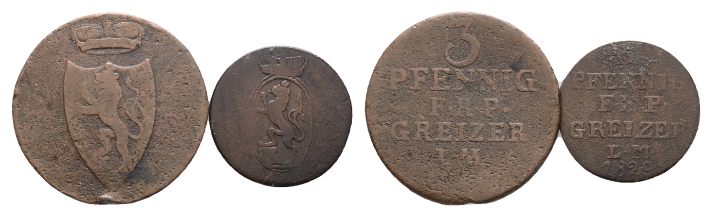 Reuß; 2 Kleinmünzen 1829 /?   