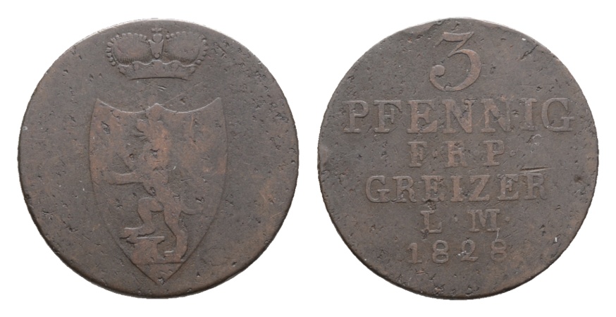  Reuß; Kleinmünze 1828   