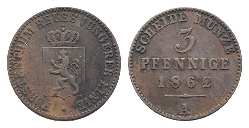  Reuß; Kleinmünze 1862   