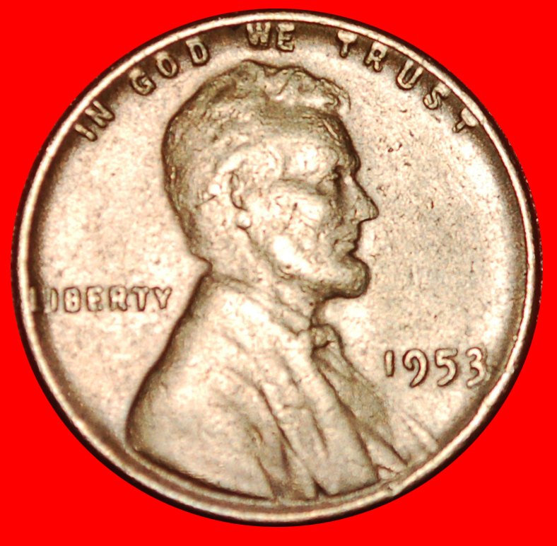  * DISCOVERY WHEAT PENNY (1909-1958): USA ★1 CENT 1953 DOUBLE 3! UNPUBLISHED!★LOW START ★ NO RESERVE!   