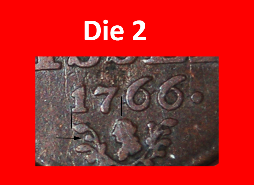 *WILHELM V. 1751-1806:NIEDERLANDE OVERIJSSEL★1 DUIT 1766 ADLER (1766-1767)★ENTDECKUNG★OHNE VORBEHALT