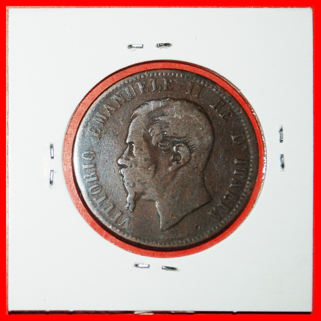 * STAR (1862-1867): ITALY ★ 10 CENTESIMOS 1867T UNCOMMON! VICTOR EMMANUEL II★LOW START ★ NO RESERVE!