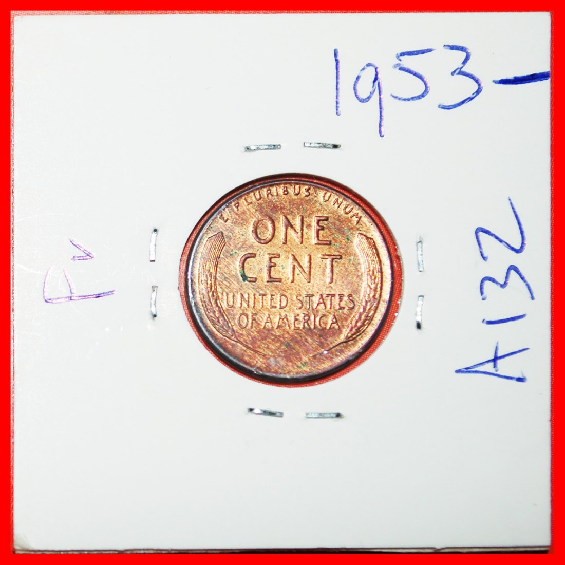  * WEIZEN PENNY (1909-1958): USA ★ 1 CENT 1953 STG! LINCOLN (1809-1865) IN PACKUNG!★OHNE VORBEHALT!   