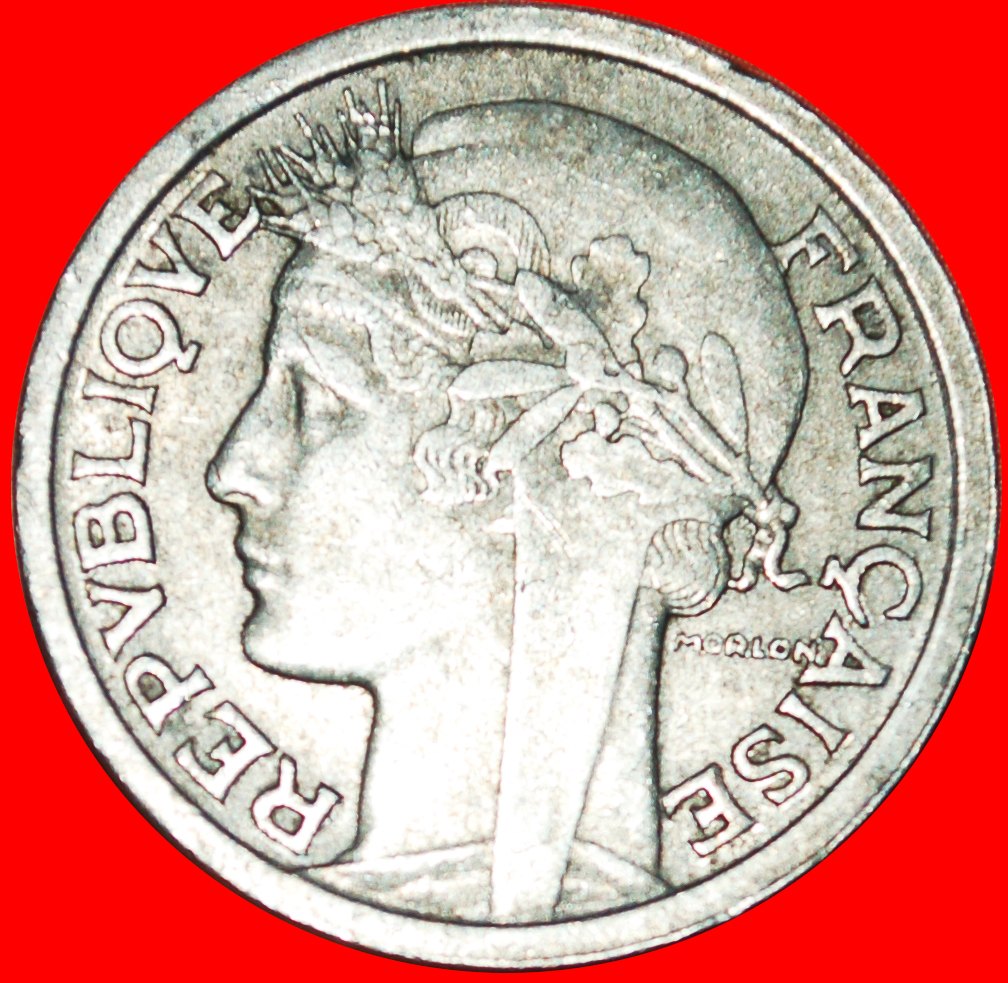  * CORNUCOPIAS: FRANCE ★ 2 FRANCS 1945C UNCOMMON! WAR PERIOD (1939-1945)!  LOW START ★ NO RESERVE!   