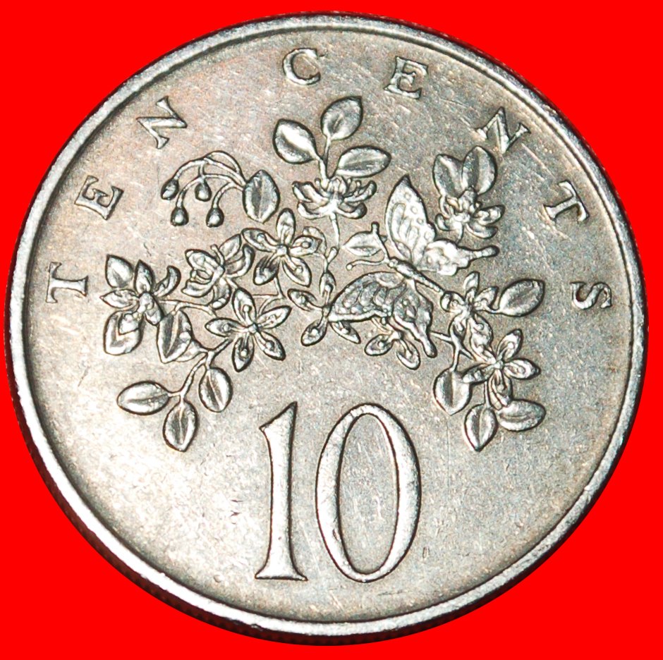 * GROSSBRITANNIEN (1969-1989): JAMAIKA ★ 10 CENT 1988 SCHMETTERLING! ★OHNE VORBEHALT!