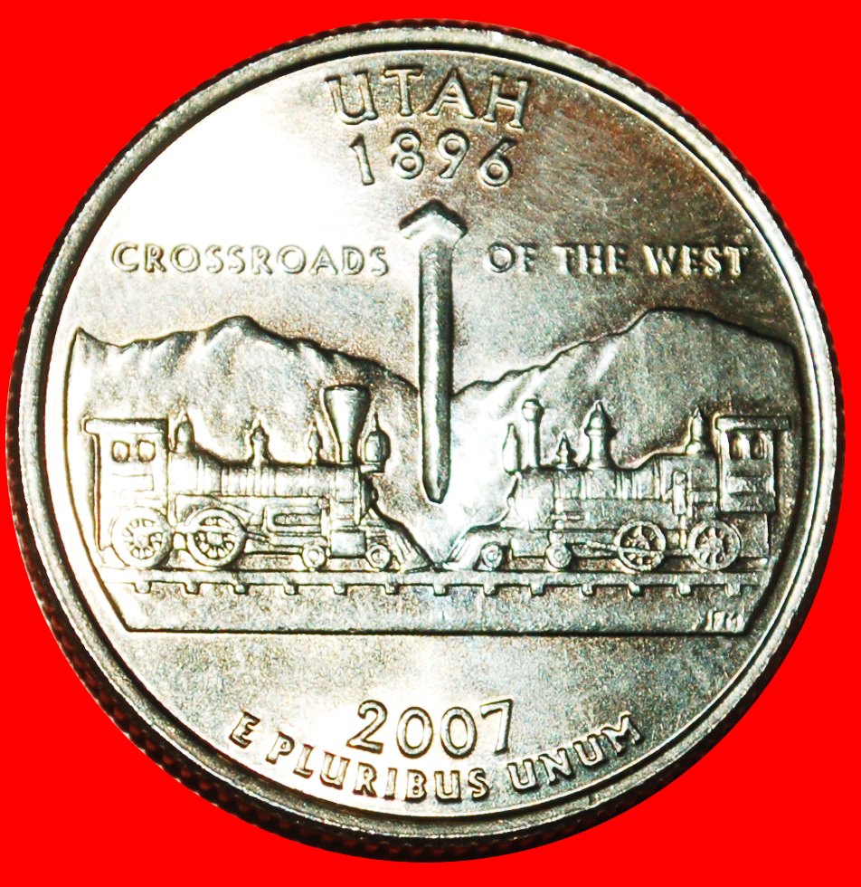 * GOLDEN GLEISBEFESTIGUNG 1889: USA ★ 1/4 DOLLAR 2007D WASHINGTON (1789-1797)! STG! OHNE VORBEHALT!