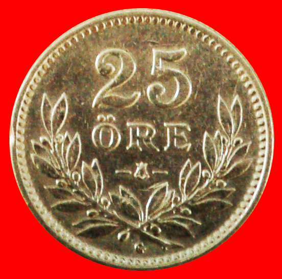 * SILBER (1910-1941): SCHWEDEN ★ 25 OERE 1930! GUSTAV V. (1907-1950) OHNE VORBEHALT!