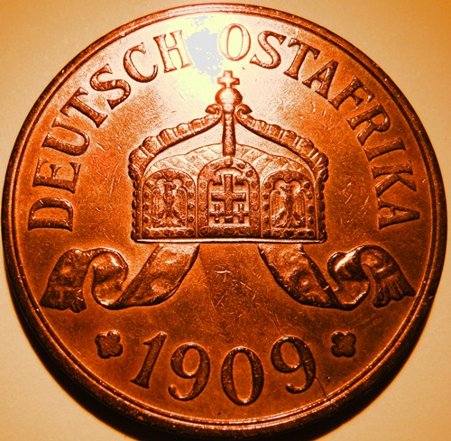  Deutsch Ostafrika 5 Heller 1909   