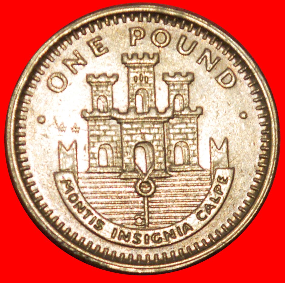 * GREAT BRITAIN (1988-2002): GIBRALTAR★1 POUND 1991AA! ELIZABETH II 1953-2022★LOW START★ NO RESERVE!