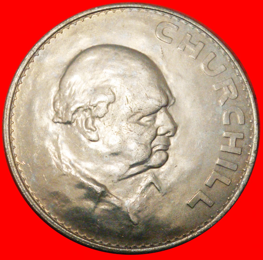 *CHURCHILL (1874-1965):GROSSBRITANNIEN★CROWN 1965 1+A! ELISABETH II. (1953-2022) STG★OHNE VORBEHALT!