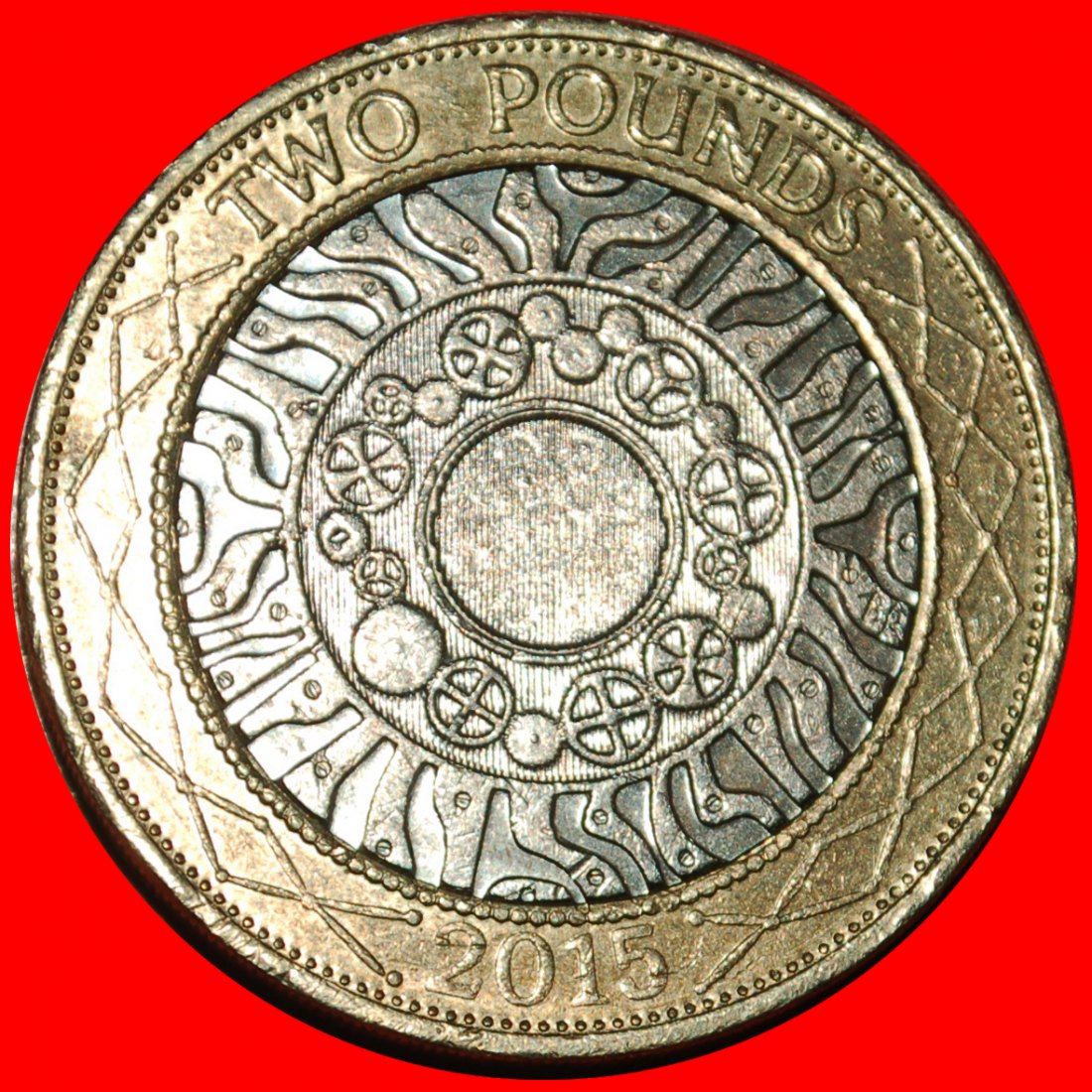 * TECHNOLOGY (1997-2015):GREAT BRITAIN★2 POUNDS 2015! ELIZABETH II 1953-2022★LOW START ★ NO RESERVE!