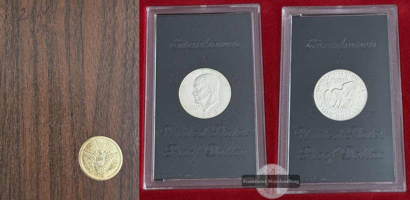  USA,  1 Dollar  1973  Eisenhower Dollar    FM-Frankfurt   