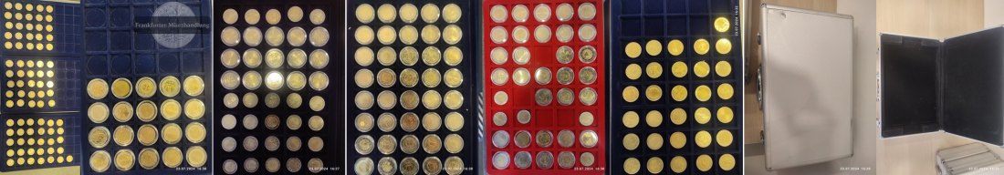  EUROPA. Euro-Kursmünzen ver. Länder ab 2002   FM-Frankfurt   