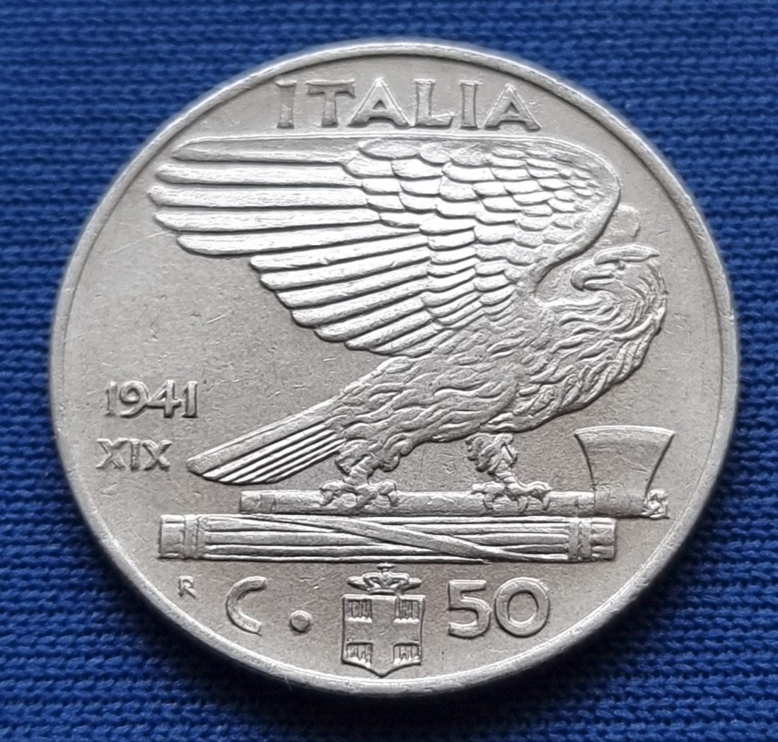 886(24) 50 Centesimi (Italien / magnetisch) 1941/R in vz ......................... von Berlin_coins