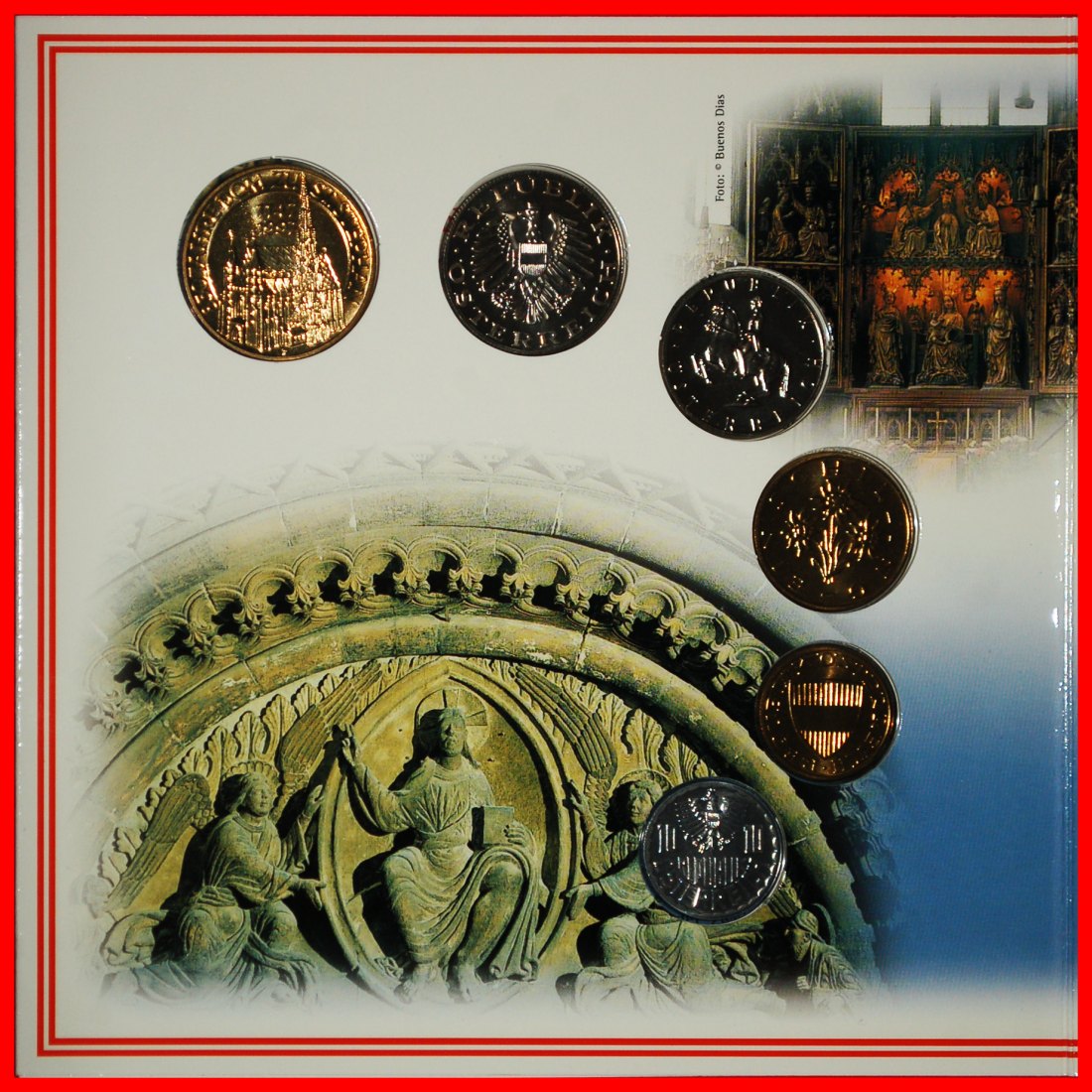 * POET OF russia: AUSTRIA ★ MINT SET 1997 ST. STEPHAN SPECIAL UNC! UNCOMMON!LOW START★ NO RESERVE!