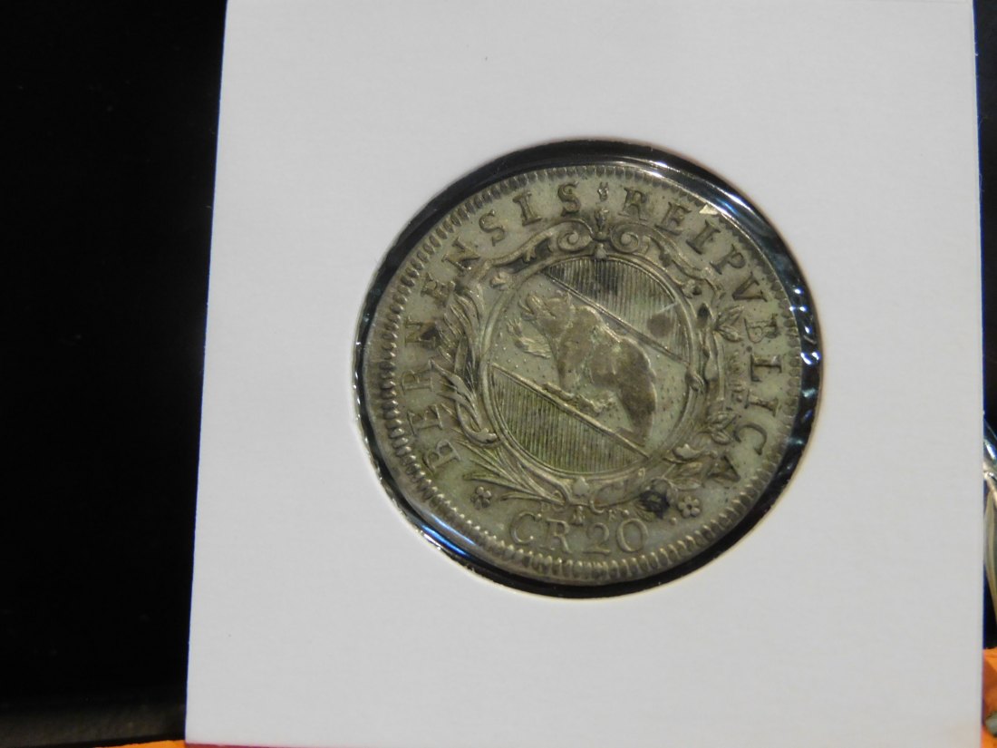  SWITZERLAND 20 KREUZER 1706 SCHOOL PRIZE BERN.GRADE-PLEASE SEE PHOTOS.   