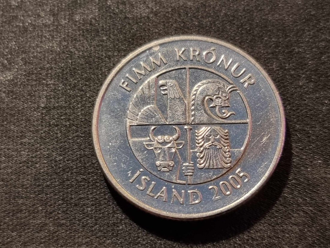  Island 5 Kronen 2005 STG   
