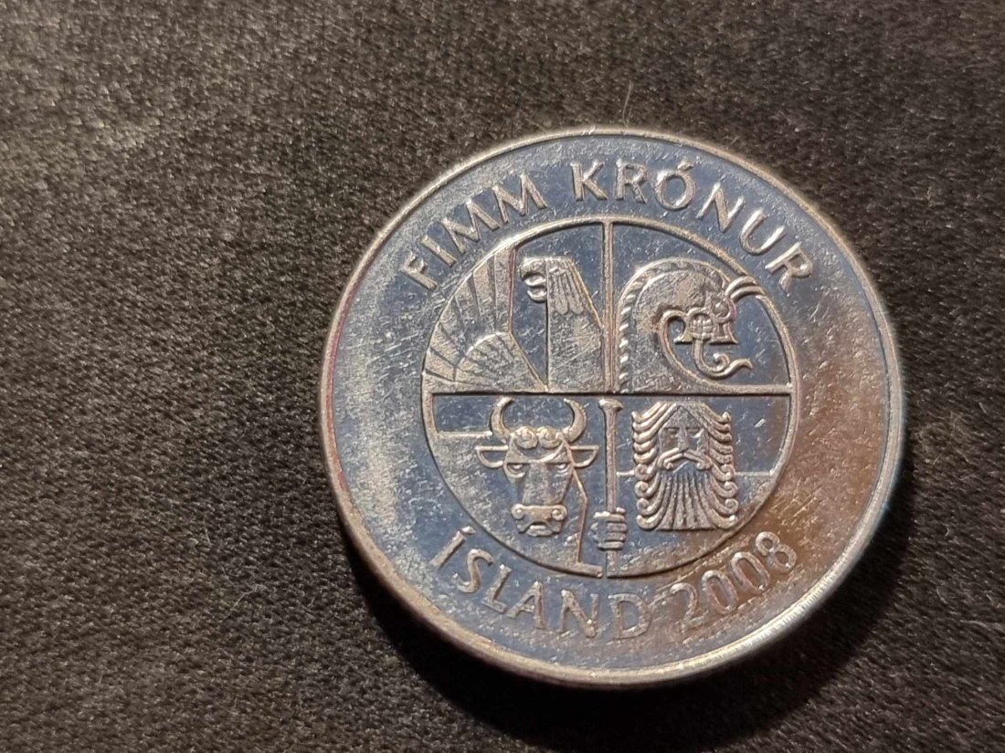  Island 5 Kronen 2008 STG   