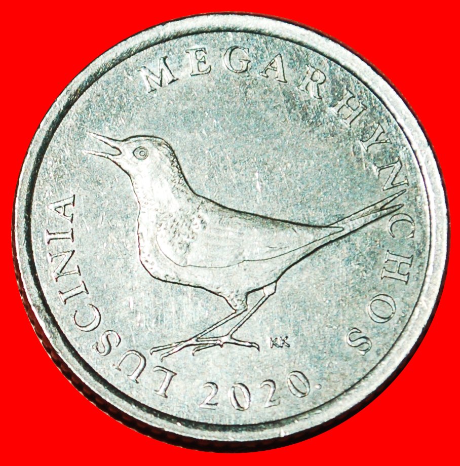 * LATIN (1994-2022): CROATIA ★ 1 KUNA 2020 NIGHTINGALE! UNCOMMON! LOW START★ NO RESERVE!