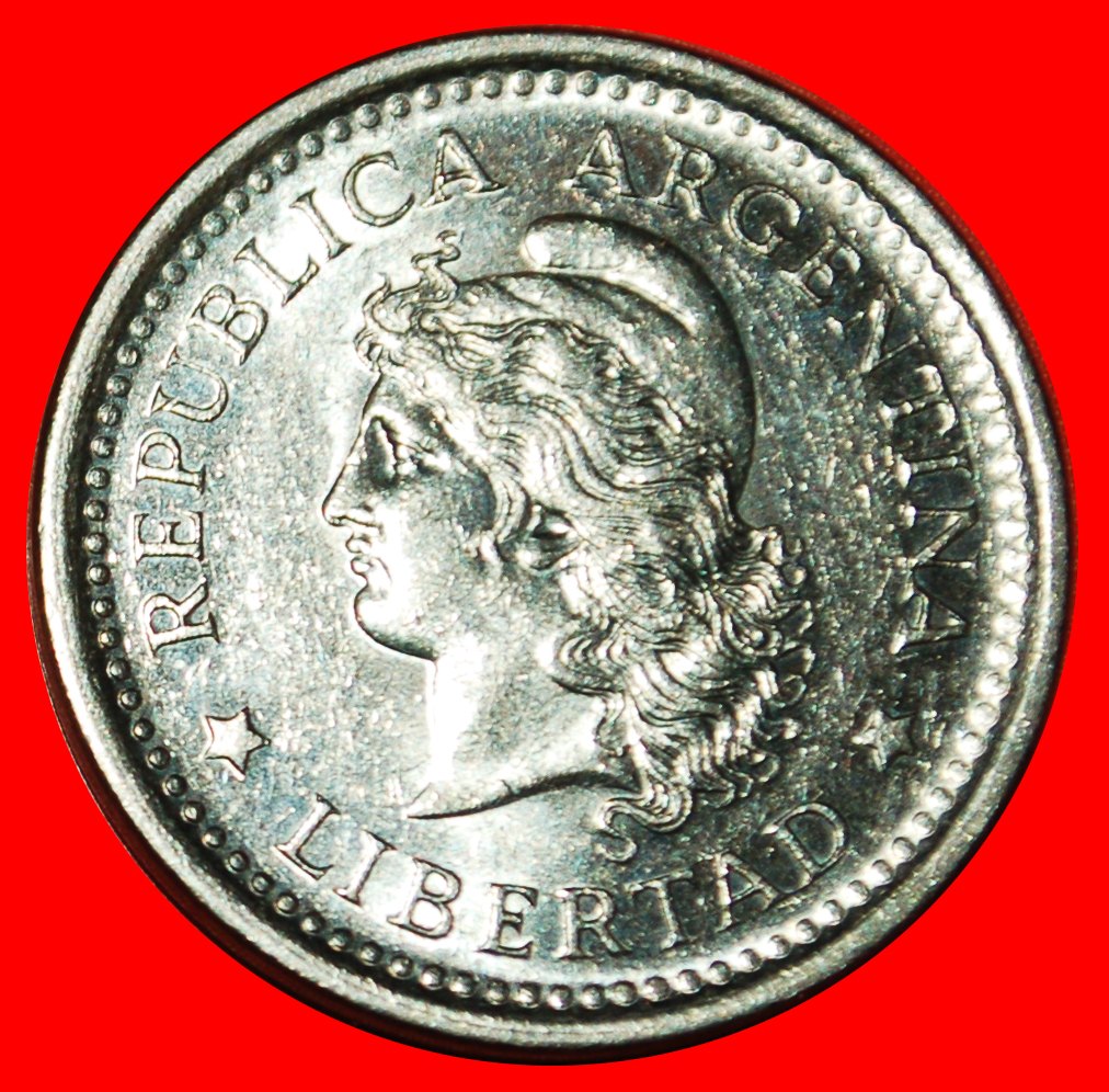 * STARS (1957-1962): ARGENTINA ★ 1 PESO 1960 MINT LUSTRE! LOW START ★ NO RESERVE!