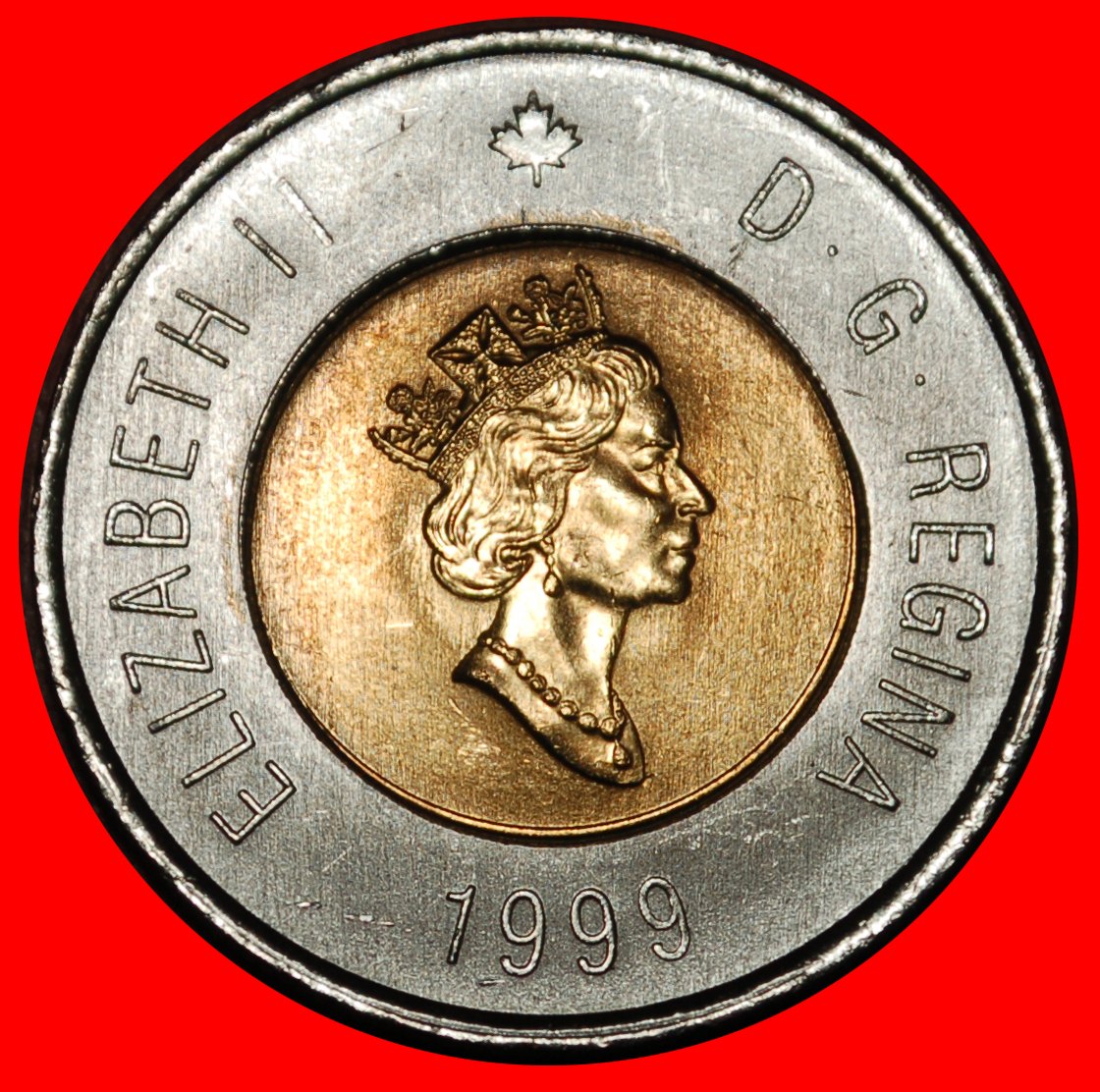  Ⰶ NUNAVUT KEIN MAULTIER: KANADA★2 DOLLAR 1999 STG! ELISABETH II. (1953-2022) ★OHNE VORBEHALT   