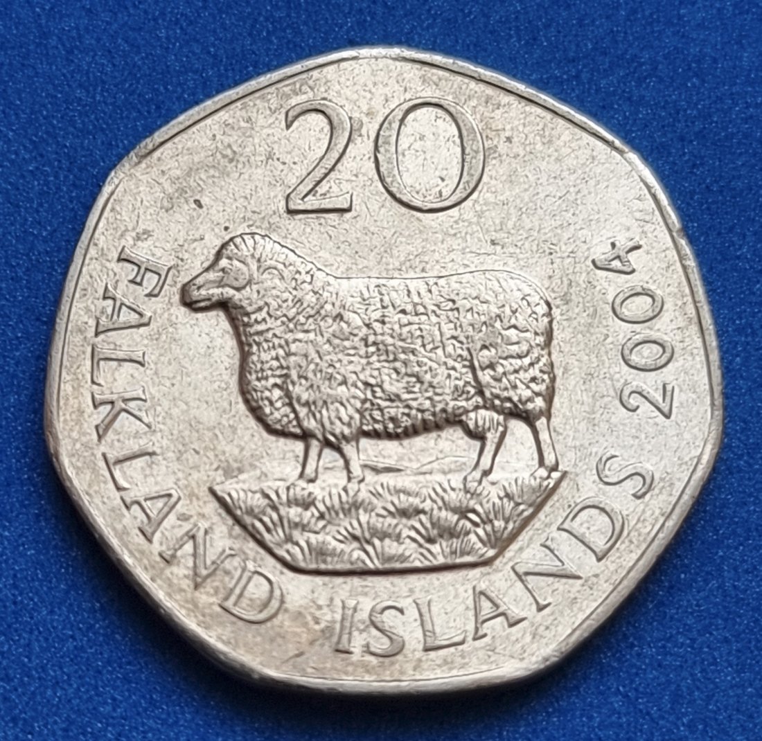 12434(4) 20 Pence (Falkland-Inseln) 2004 in vz .................................... von Berlin_coins