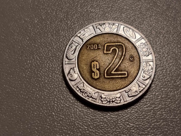  Mexiko 2 Pesos 2004 Umlauf   