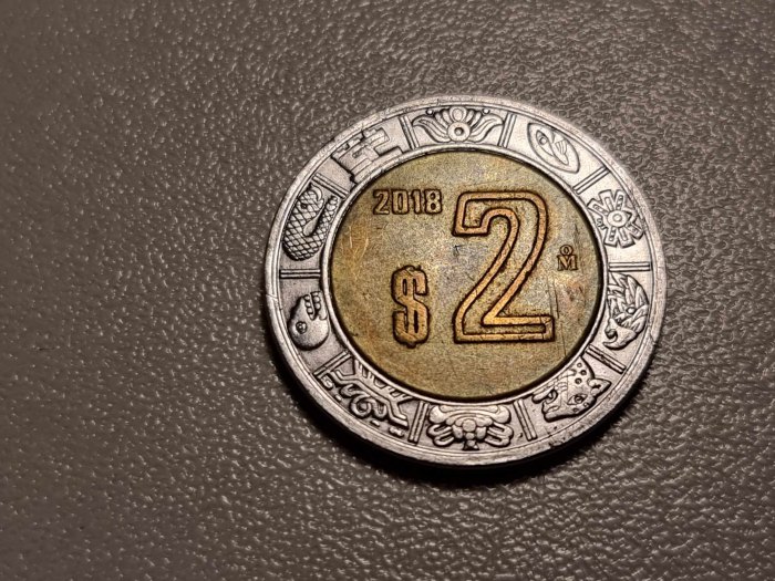  Mexiko 2 Pesos 2018 Umlauf   
