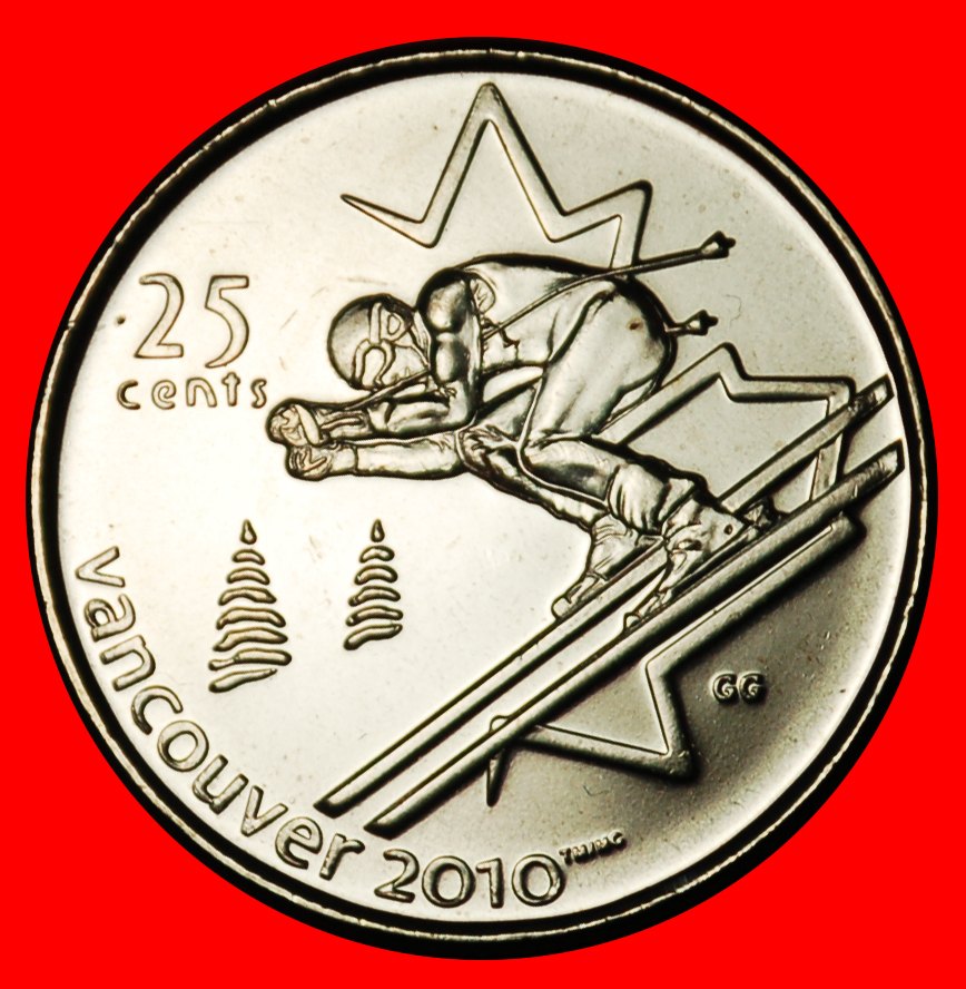 Ⰶ KEIN MAUL 2008 SKIFAHREN 2010: KANADA ★ 25 CENT 2007 STG! ★ELISABETH II. 1953-2022★OHNE VORBEHALT!