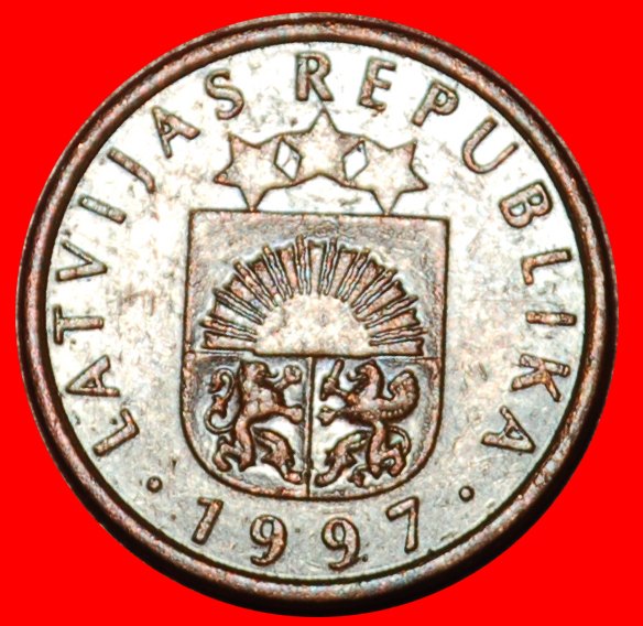  Ⰶ NORWAY (1992-2008): latvia (ex. the USSR, russia) ★ 1 SANTIM 1997! ERROR!★LOW START ★ NO RESERVE!   