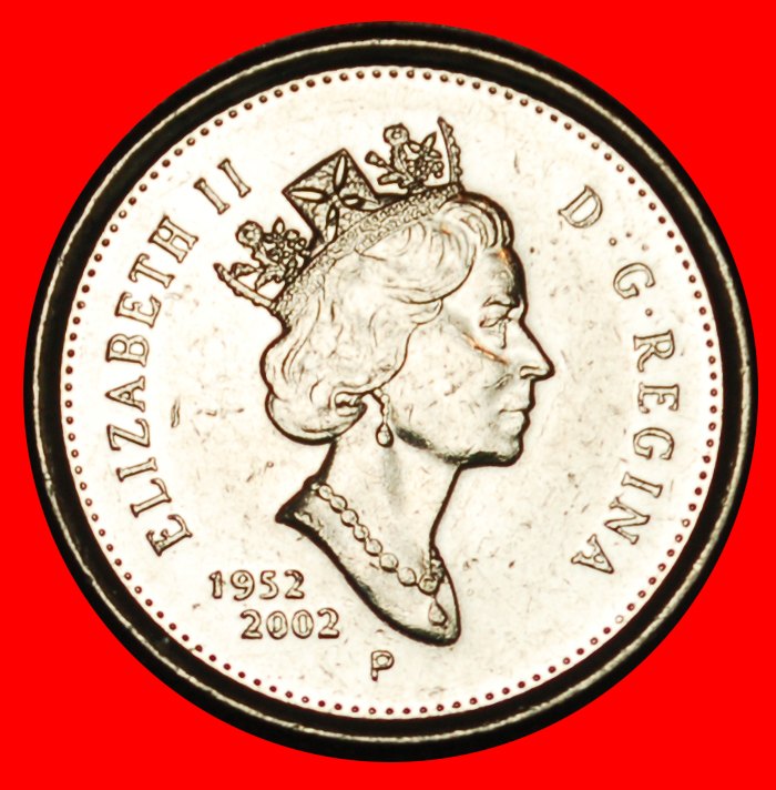 Ⰶ SCHIFF GOLDENES JUBILÄUM: KANADA ★ 10 CENT 1952-2002P ★ELISABETH II. 1953-2022★OHNE VORBEHALT!